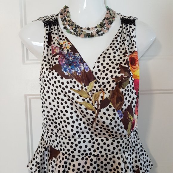 OLIMARA Sleeveless Cocktail Dress, Made in Spain, sz.6 - Picture 5 of 11